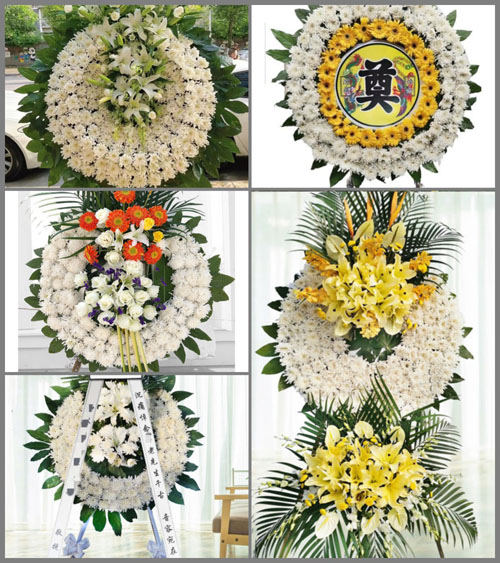 河南周口沈丘县付井镇花圈速递